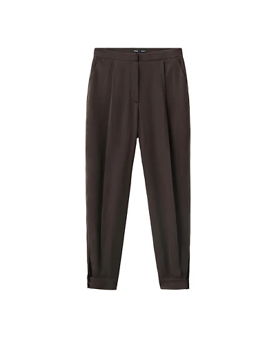 Mango Women's Mid-Rise Baggy Pants
