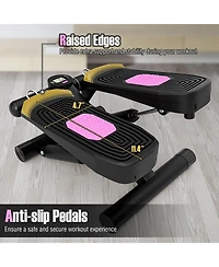 Glintex Mini Stepper with 2 Resistance Bands, Holds 220 lbs
