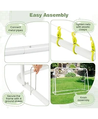 Glintex Kids Soccer Goal and Rebounder, 5 Angles, Height 40 to 48 in.