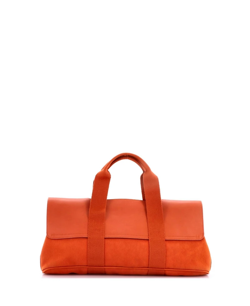 Pre-Owned Hermes Pm Valparaiso East West Bag Toile and Leather