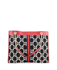 Pre-Owned Gucci Large Rajah Chain Tote Gg Tweed