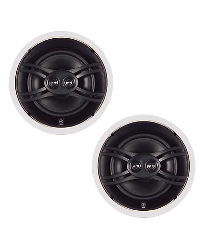 Yamaha Ns-IW480C 3-Way Speaker Design In-Ceiling Speakers, 4-Pack