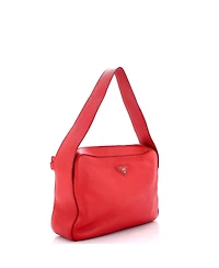 Pre-Owned Prada Medium Top Zip Shoulder Bag Vitello Daino