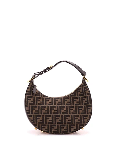 Pre-Owned Fendi Small Fendigraphy Bag Zucca Canvas