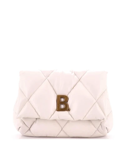 Pre-Owned Balenciaga Medium Touch Clutch Quilted Puffy Leather