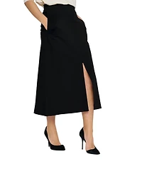 Residus Women's Amine High-Waisted A-Line Midi Skirt