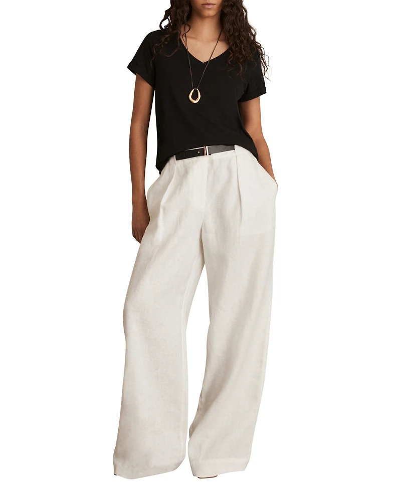 Reiss Women's Luana Cotton-Jersey V-Neck T-Shirt