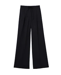 Reiss Women's Solene Wool-Blend Drawstring Wide-Leg Suit Trousers