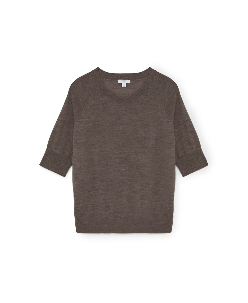 Reiss Women's Suzzie Merino Wool Crew-Neck T-Shirt