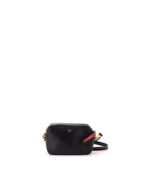 Pre-Owned Fendi Small Camera Bag Zucca Embossed Leather