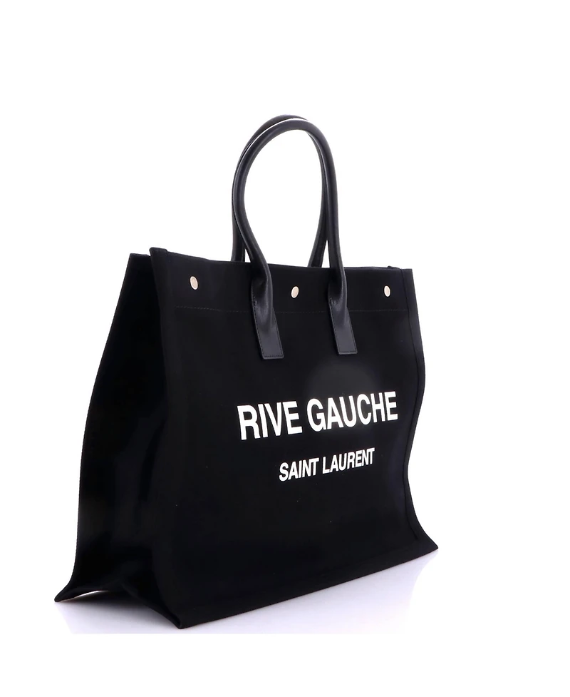 Pre-Owned Saint Laurent Large Rive Gauche Shopper Tote Canvas