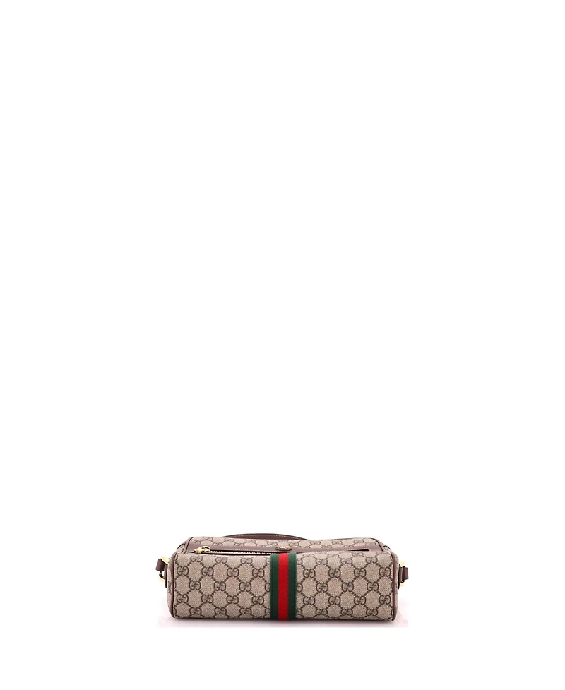 Pre-Owned Gucci Small Ophidia Shoulder Bag Gg Coated Canvas