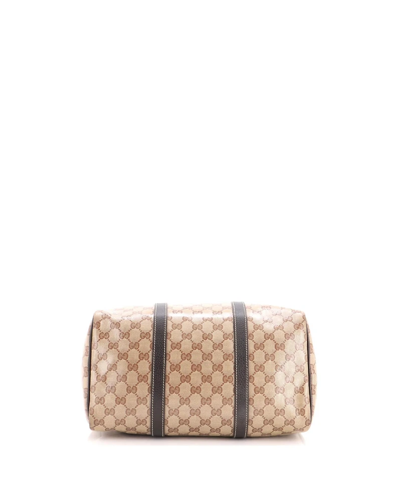 Pre-Owned Gucci Large Joy Boston Bag Gg Coated Canvas