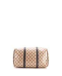 Pre-Owned Gucci Large Joy Boston Bag Gg Coated Canvas
