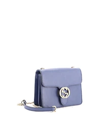 Pre-Owned Gucci Interlocking Shoulder Bag Leather