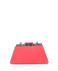 Pre-Owned Fendi Medium Peekaboo Cut Bag Leather