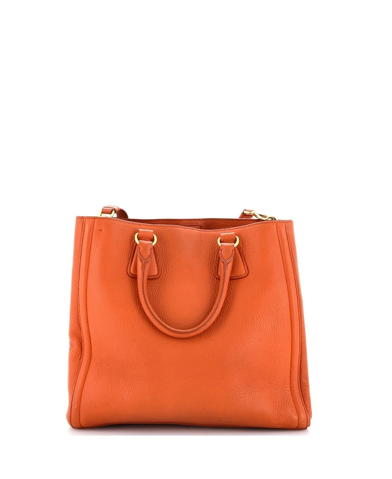 Pre-Owned Prada Large Convertible Shopper Tote Vitello Daino