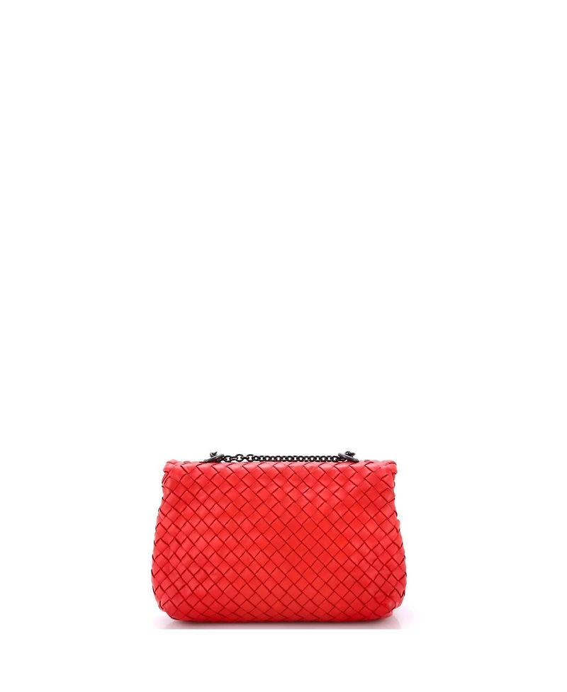 Pre-Owned Bottega Veneta Baby Olimpia Crossbody Bag Intrecciato Nappa