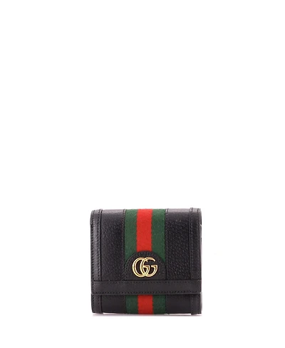 Pre-Owned Gucci Ophidia Card Case Wallet Leather