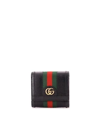 Pre-Owned Gucci Ophidia Card Case Wallet Leather