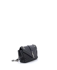 Pre-Owned Saint Laurent Medium Classic Monogram Slouchy Envelope Satchel Matelasse Chevron Leather