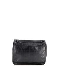 Pre-Owned Saint Laurent Medium Niki Chain Flap Bag Embossed Leather
