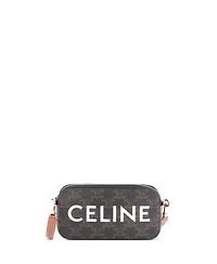 Pre-Owned Celine Horizontal Pouch Crossbody Bag Logo Triomphe Coated Canvas