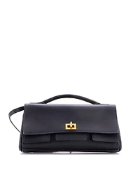 Pre-Owned Balenciaga Bel Air Top Handle Flap Leather