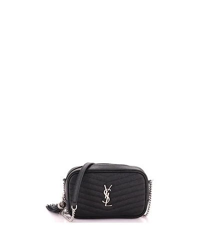 Pre-Owned Saint Laurent Mini LouLou Crossbody Bag Matelasse Chevron Leather