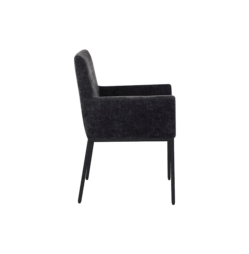 Meridian Furniture Reeves chenille Fabric Dining Chair