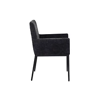 Meridian Furniture Reeves chenille Fabric Dining Chair