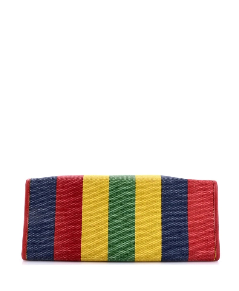 Pre-Owned Gucci Baiadera Tote Striped Canvas