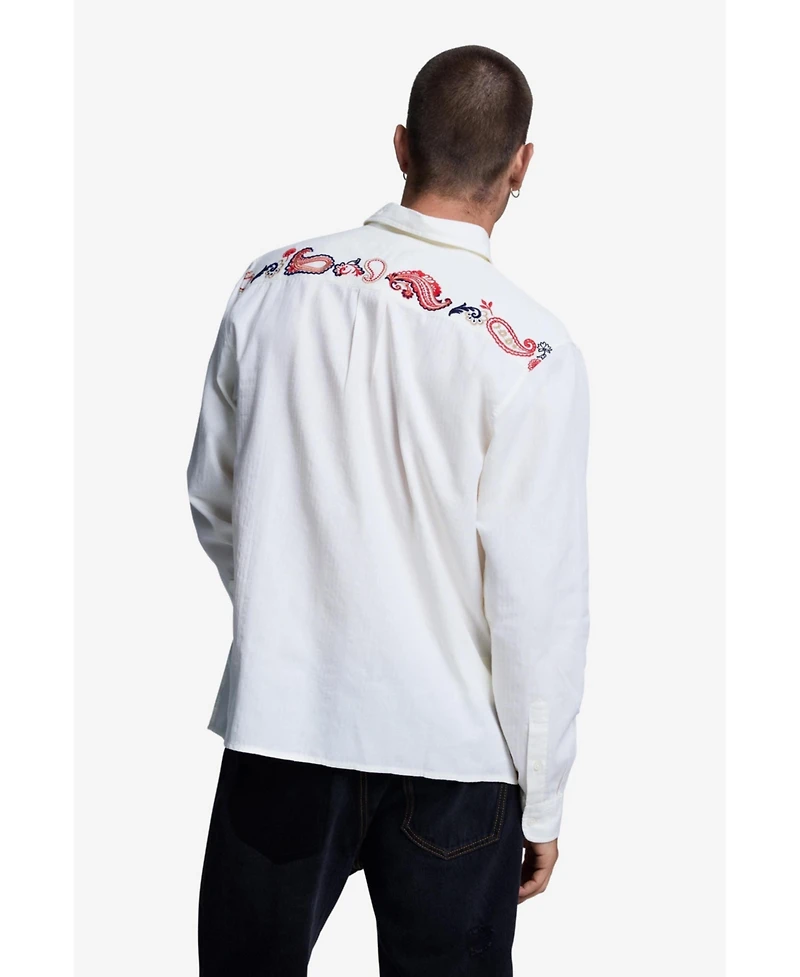 Desigual Men's Embroidered Shirt