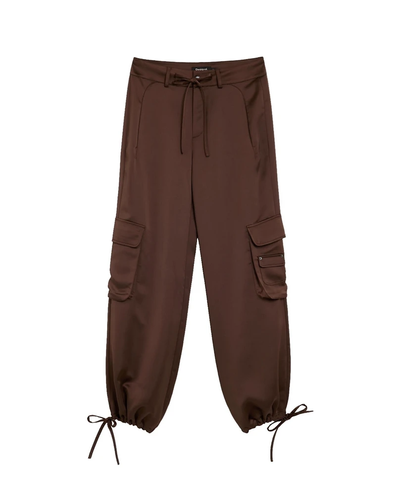 Desigual Women's Satin cargo pants