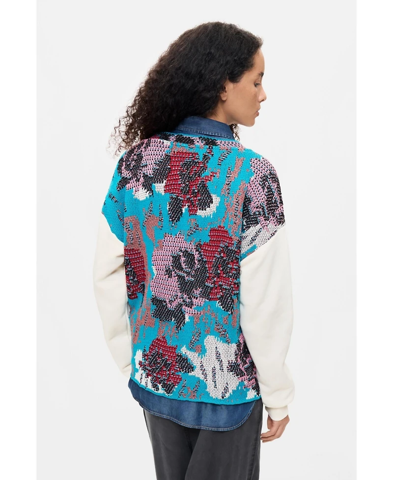 Desigual Women's Embroidered back sweatshirt