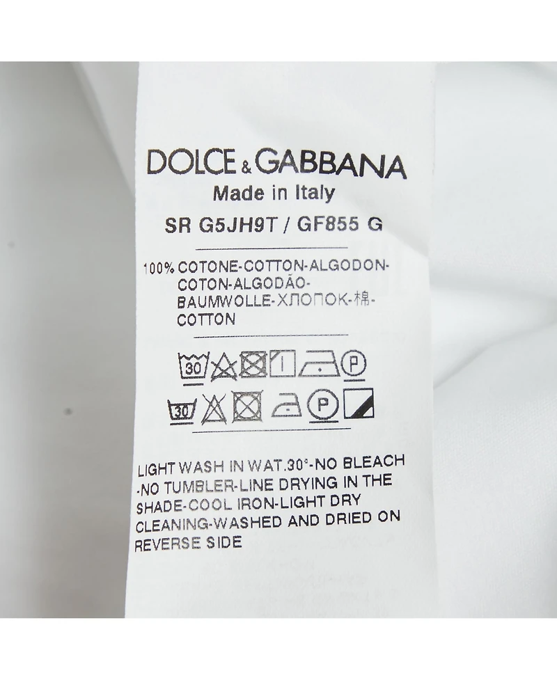 Pre-Owned Dolce & Gabbana Men's Cotton Short Sleeve Shirt
