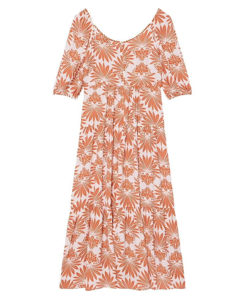 Mint Velvet Women's Floral A-Line Midi Dress