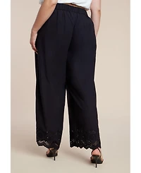 Eloquii Plus High-Rise Wide-Leg Pull-On Pants