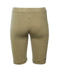Pre-Owned Jacquemus Women's Rib Knit Buckle Detail Sierra Shorts