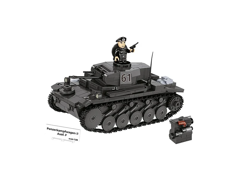 Cobi Wwii Historical Panzerkampfwagen Ii Ausf. F 813-Piece Building Set, Ages 9+