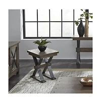 Liberty Furniture Sonoma Road Chair Side Table in Weathered Beaten Bark