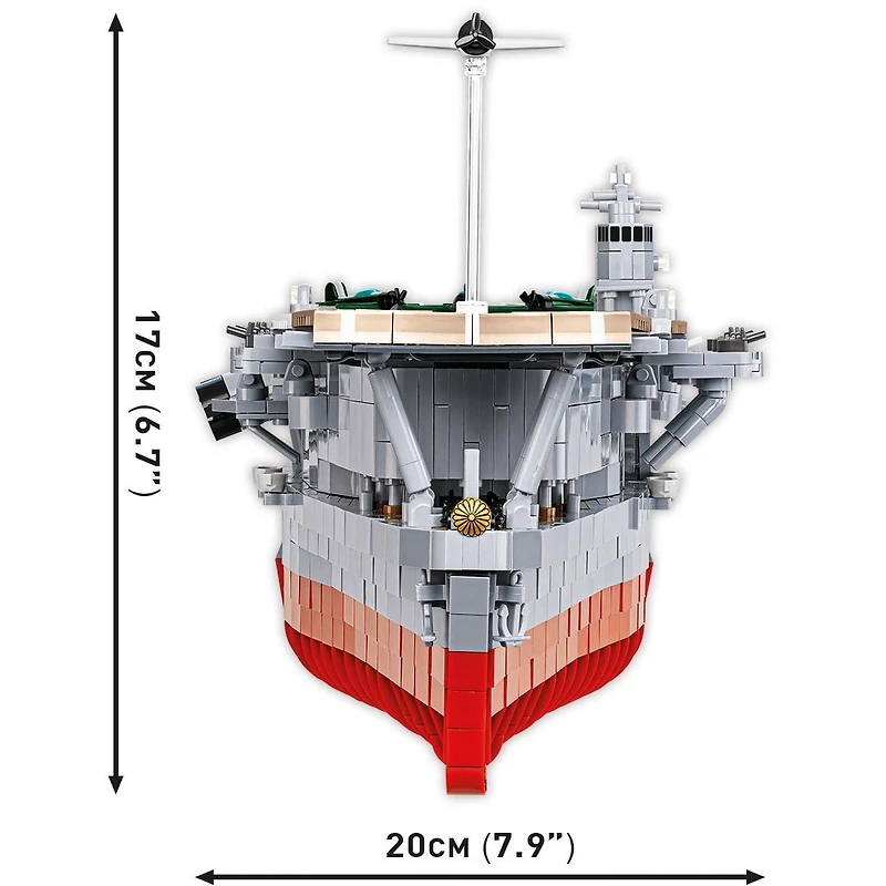 Cobi Historical Collection Ww Ii Ijn Akagi Imperial Japanese Fleet Carrier Set #4851 3573-Piece Building Set, Ages 11+