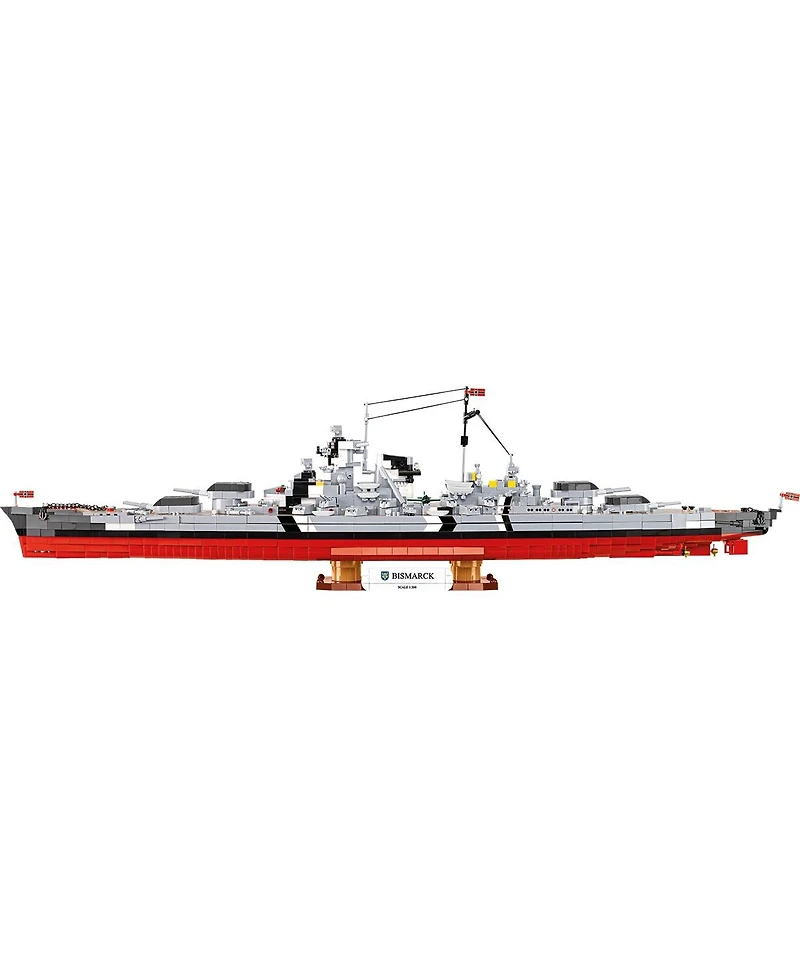 Cobi Historical Collection Wwii Battleship Bismarck 1:300 Scale Model 3,204-Piece Building Set, Ages 12+