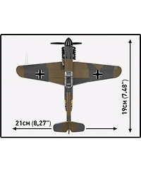 Cobi Wwii Historical Collection Messerschmitt Bf 109F 123-Piece Building Set, Ages 6+