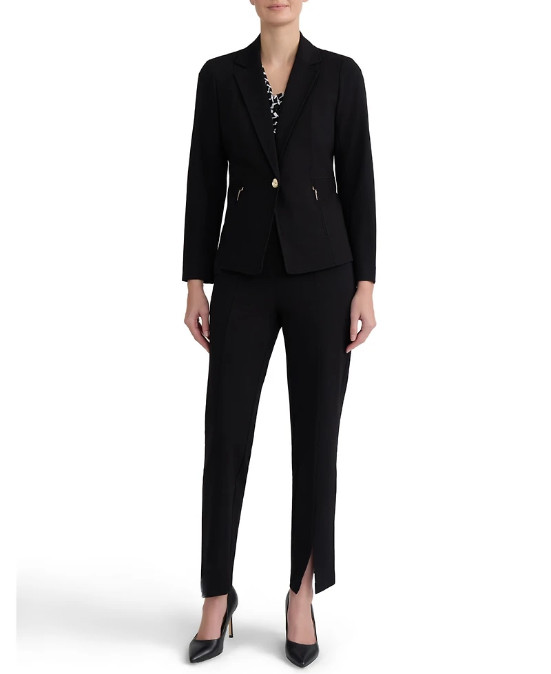 Kasper Women's One-Button Notch Collar Blazer
