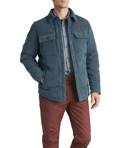 Level 7 Men's Relaxed-Fit Corduroy Puffer Shirt Jacket