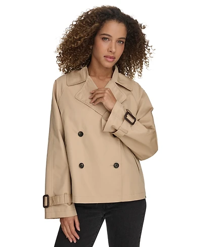 Levi's Women's Regular Short Double Breasted Trench Coat