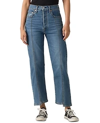 Levi's Women's Ribcage Seamed High-Rise Straight Ankle Jeans