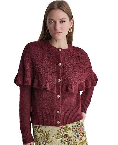 Bcbg Women's Caped Pointelle Cardigan