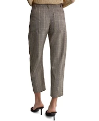 Bcbg Women's Plaid Barrel Pants